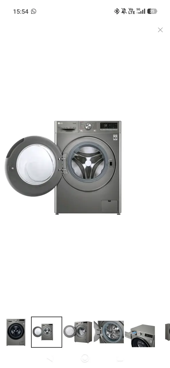 Lavadora Secadora LG 12Kg/7Kg AIDD WD12VVC4S6C - 3