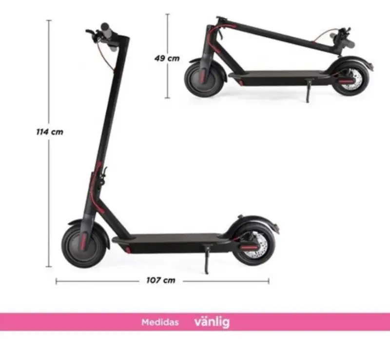 Scooter eléctrico plegable Con Batería mala - 2