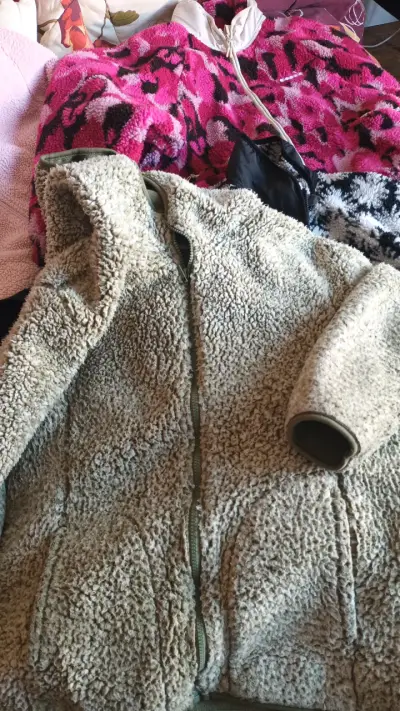 Abrigo azul de lana para mujer - miniatura 4