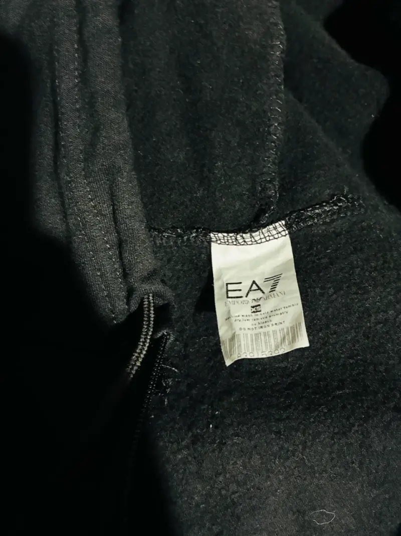 Polerón con capucha Emporio Armani EA7 negro - 5
