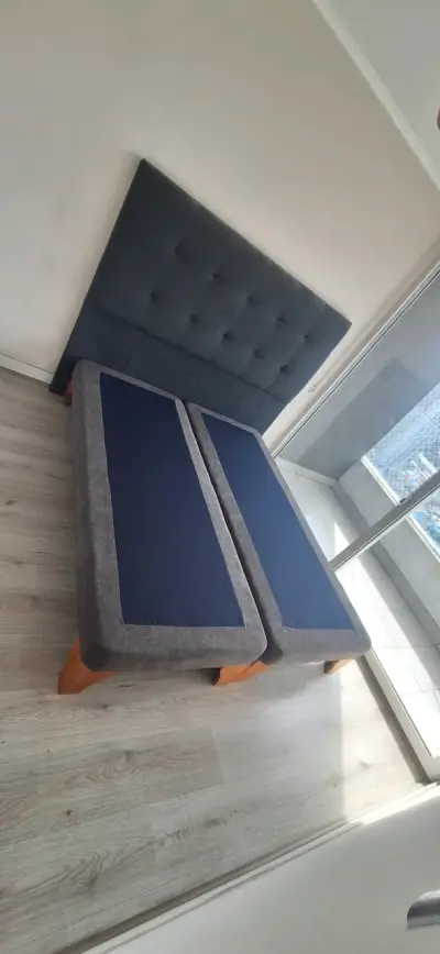 Cama 2 plazas con base europea dividida - miniatura 3