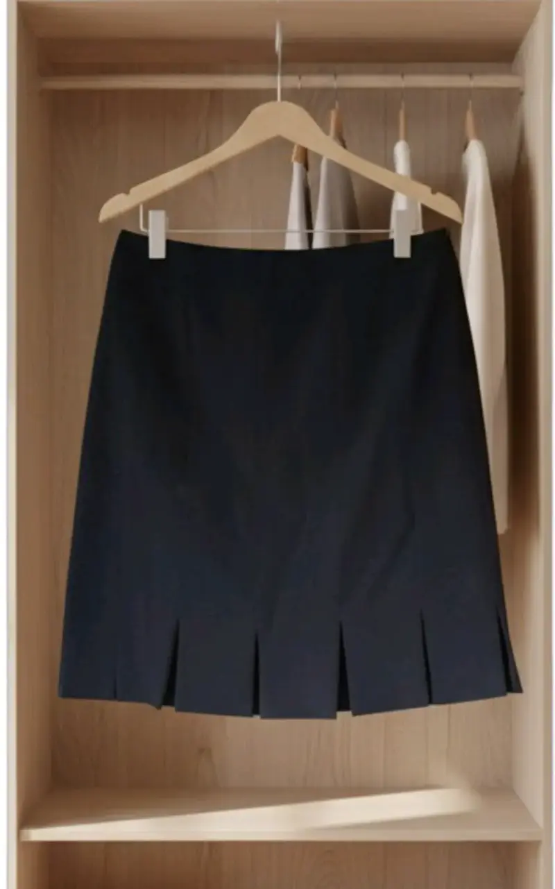 Falda Negra De Vestir Briggs New York - Talla 40 - 1