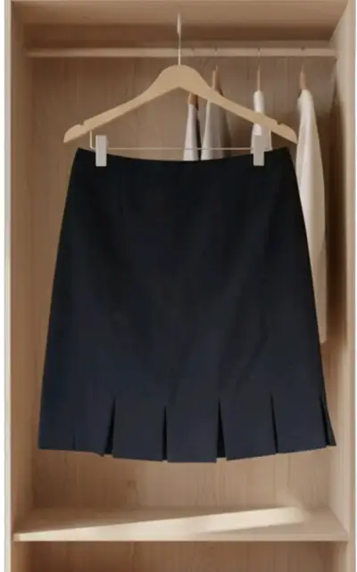 Falda Negra De Vestir Briggs New York - Talla 40 - miniatura 1