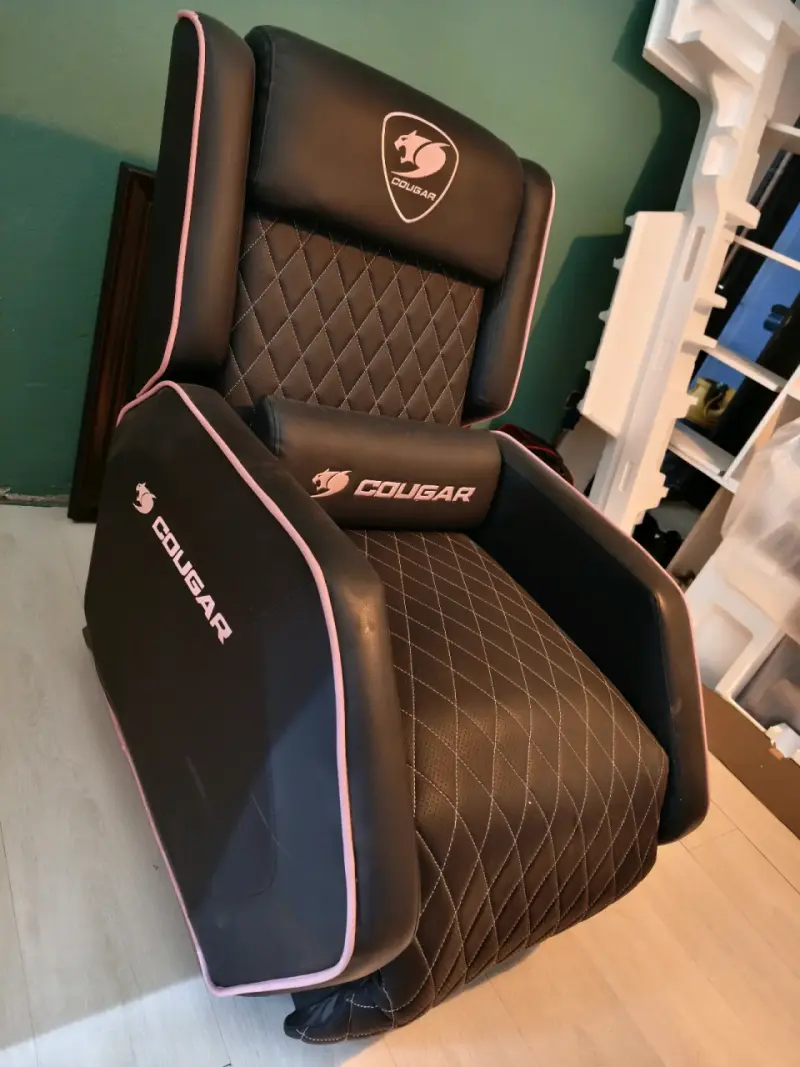 Sillón reclinable gamer Cougar negro - 3