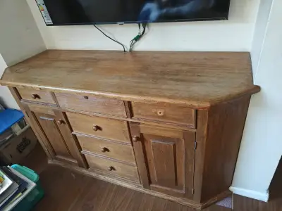 Aparador de madera con cajones y puertas - miniatura 2