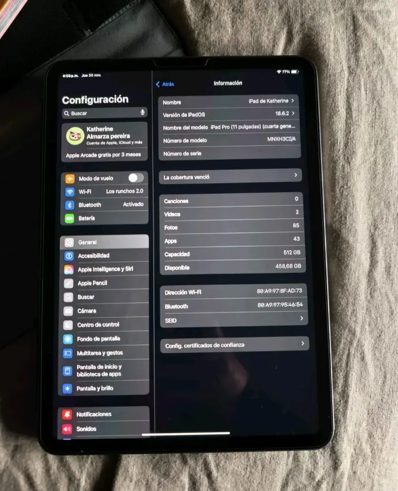 Tablet Apple iPad Pro 11 pulgadas, usado 3 veces - 3