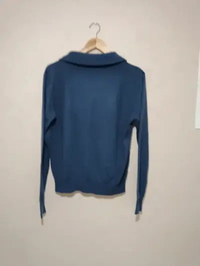 Cárdigan azul de lana para hombre - miniatura 2