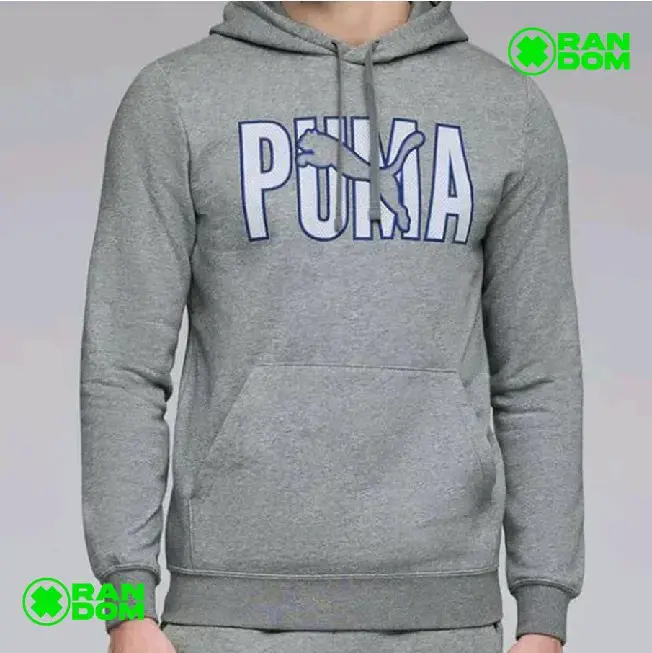 Polerón con capucha gris Puma para hombre - 1
