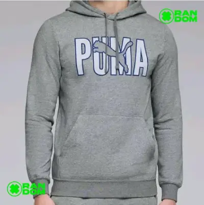 Polerón con capucha gris Puma para hombre - miniatura 1