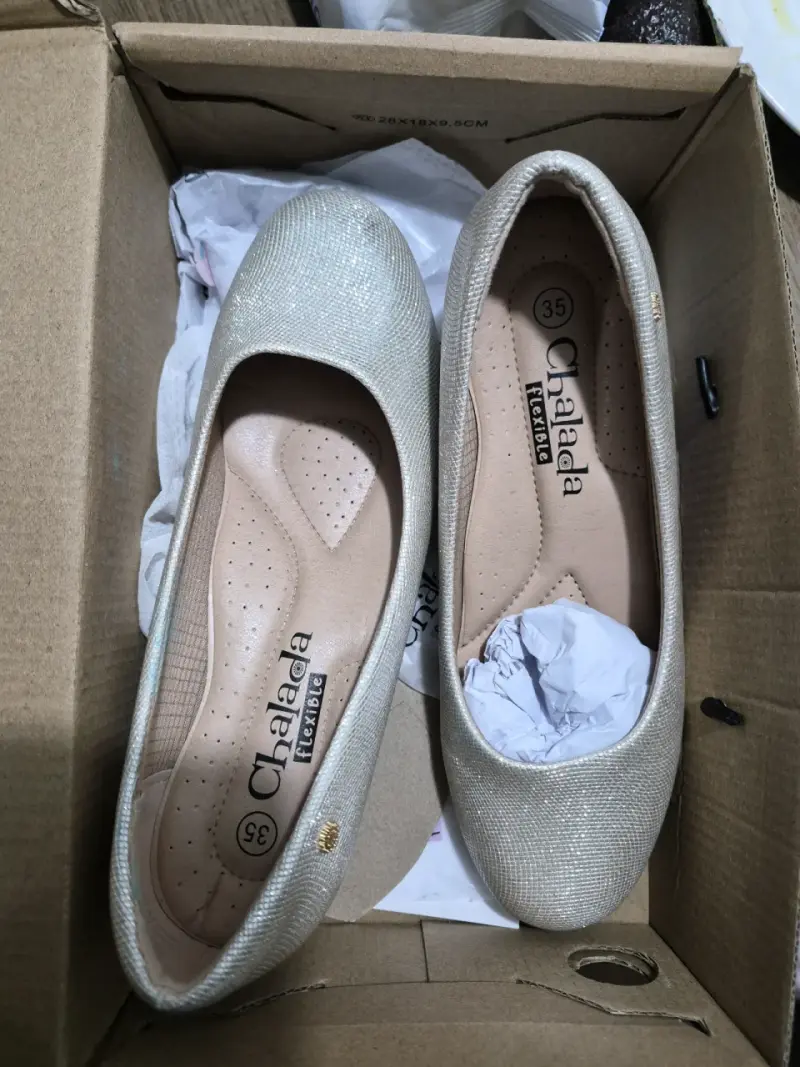 Bailarinas doradas Chaladá flexibles talla 35 - 1
