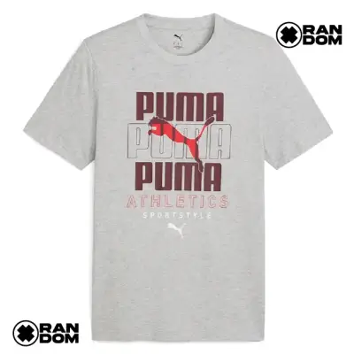 Polera deportiva Puma gris para hombre - miniatura 2