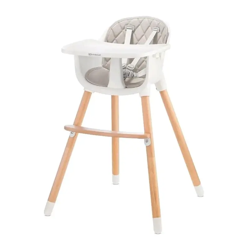 Silla alta para bebé de madera y plástico - 1