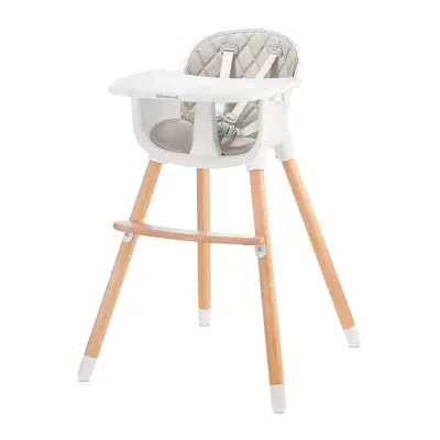 Silla alta para bebé de madera y plástico - miniatura 1