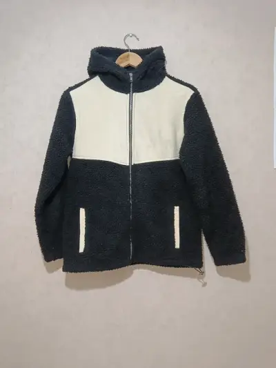 Polar de sherpa con capucha bicolor - miniatura 1