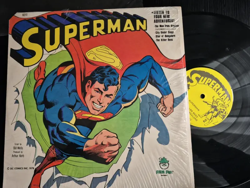 Vinilo Superman 1978 con aventuras clásicas