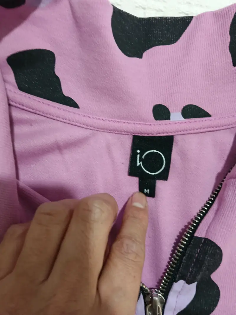 Polerón de mujer con diseño bicolor y estampado - 3