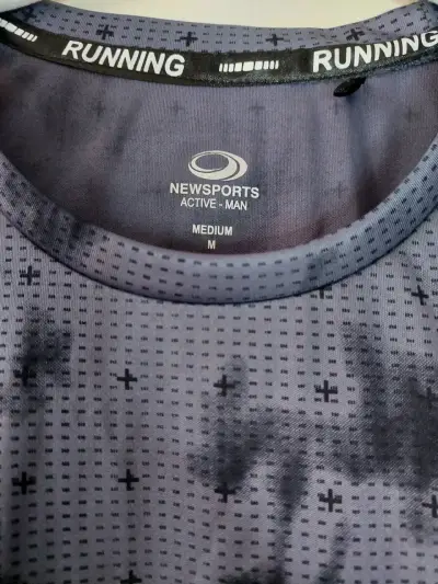 Polera deportiva gris Newsports - miniatura 3