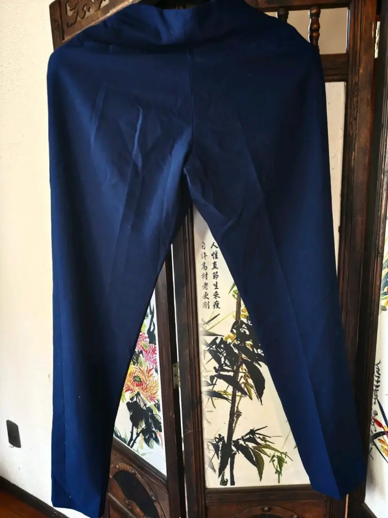 Pantalones de vestir azul marino para hombre