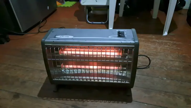 Estufa eléctrica Somela con doble barra de cuarzo