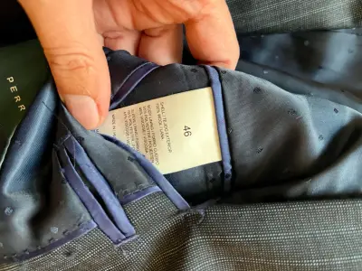 Traje formal de hombre a rayas Perry Ellis - miniatura 4