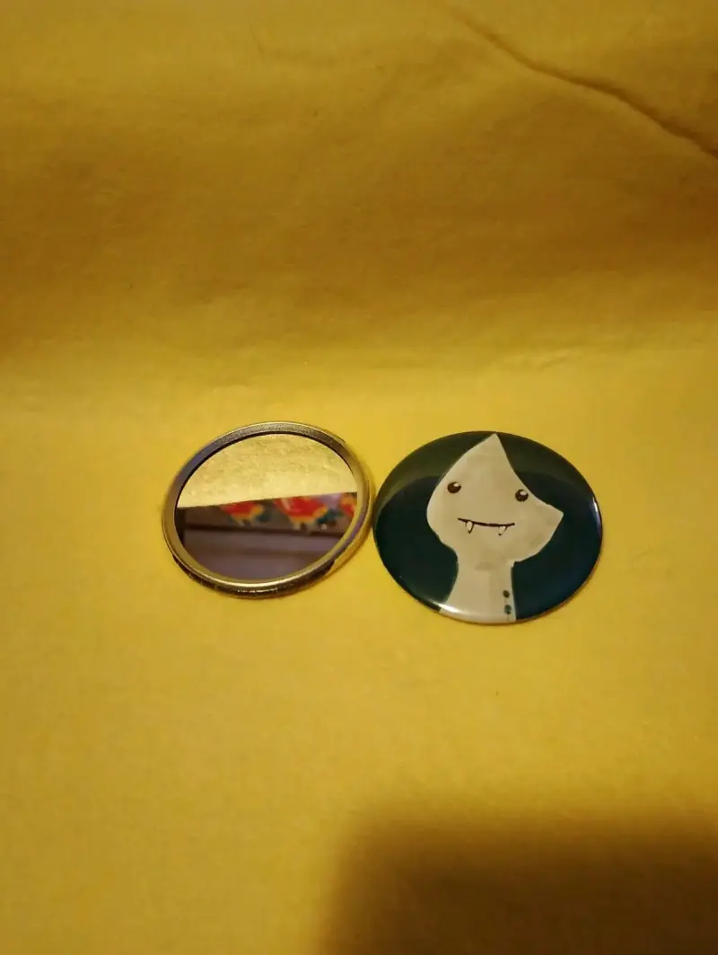 Espejo de bolsillo con diseño de hora de aventura