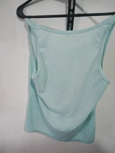Polera sin mangas celeste con lunares - miniatura 2