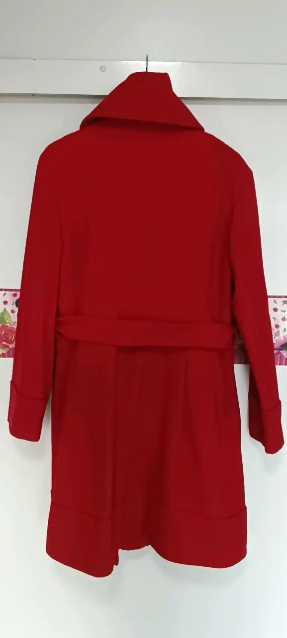 Abrigo rojo elegante para mujer Zibel - 6