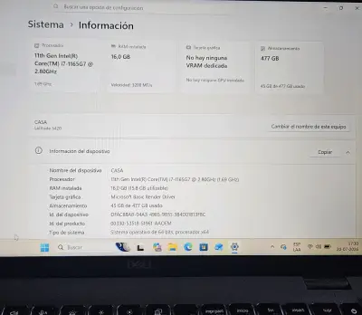 Laptop Dell Inspiron 14 pulgadas en buen estado - miniatura 5
