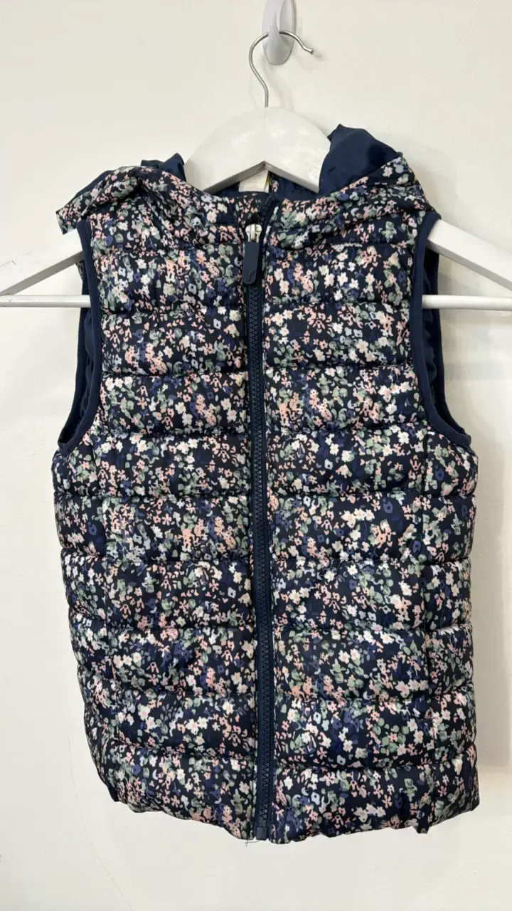 Parka sin mangas floral - 1