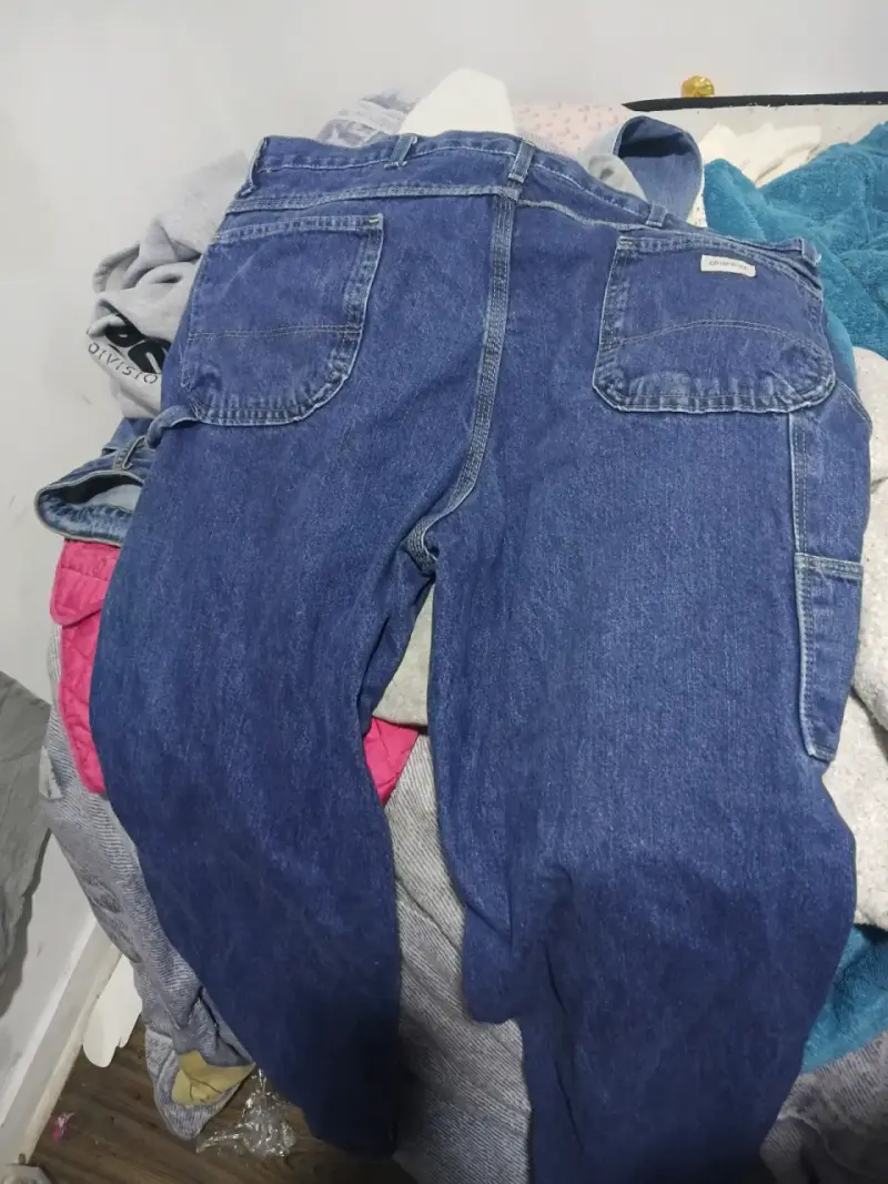 Jeans de mezclilla azul para hombre - 2