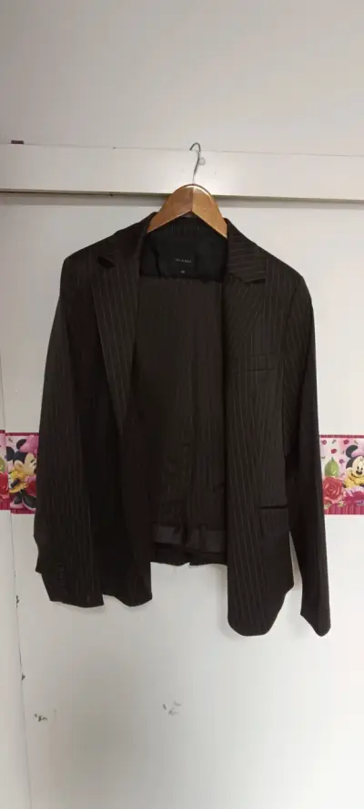Traje Blazer de rayas mujer Alaniz talla 46 - miniatura 2