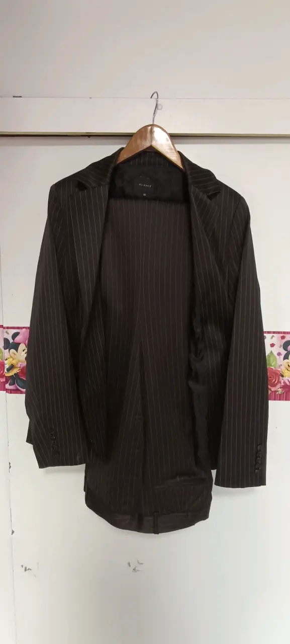 Traje Blazer de rayas mujer Alaniz talla 46 - 3