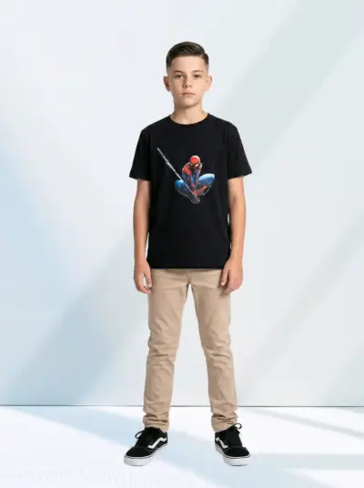 Polera niño diseño  Spiderman talla 10-12 (L) - miniatura 1
