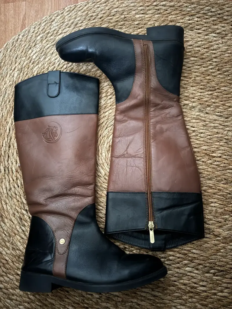 Botas Gacel de cuero bicolor 35 - 4