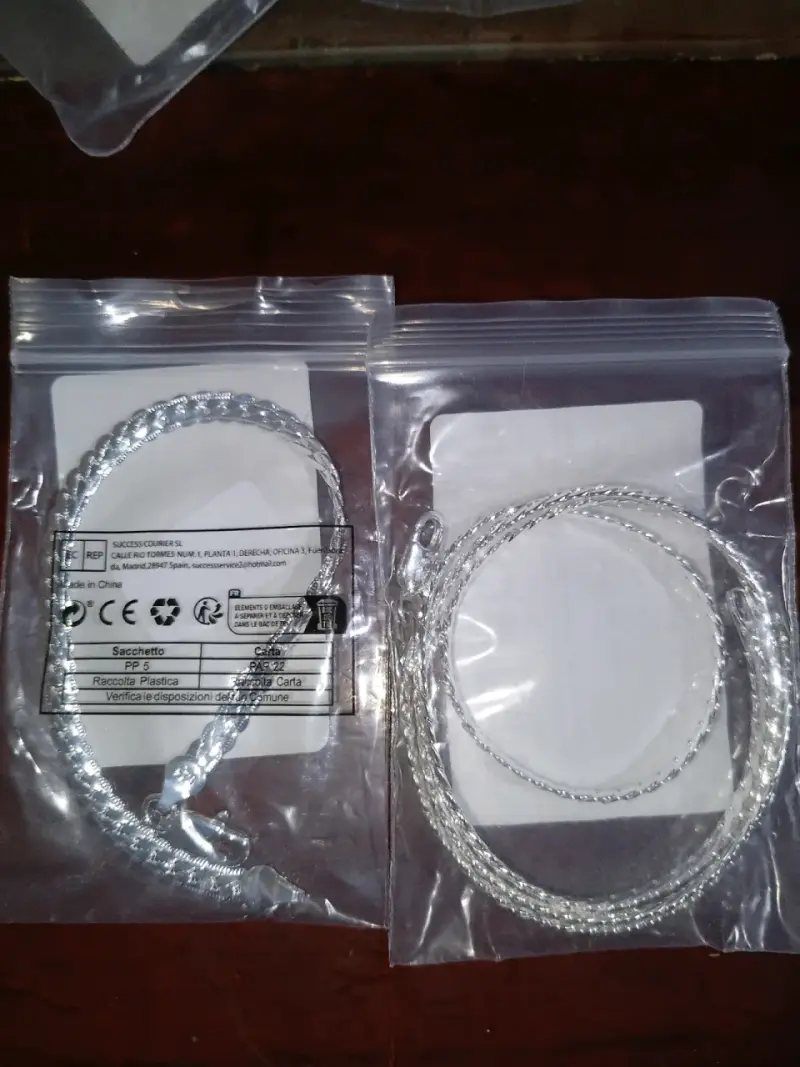 Cadena de plata esterlina + pulsera de plata - 2