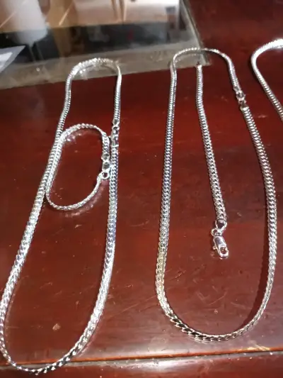 Cadena de plata esterlina + pulsera de plata - miniatura 3