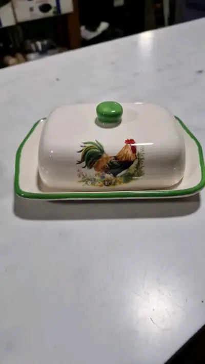 Azucarero de cerámica con diseño de gallo - miniatura 2