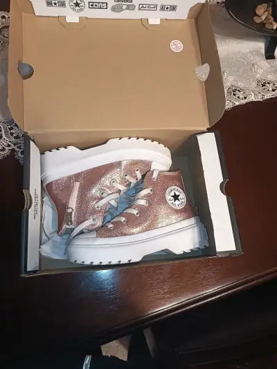 Zapatillas altas brillantes para niños - miniatura 3