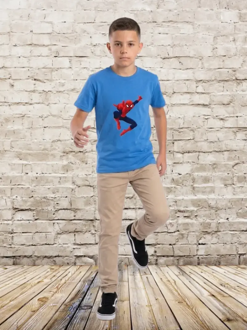 Polera de niño Spiderman diseños talla 10-12 (L) - 1