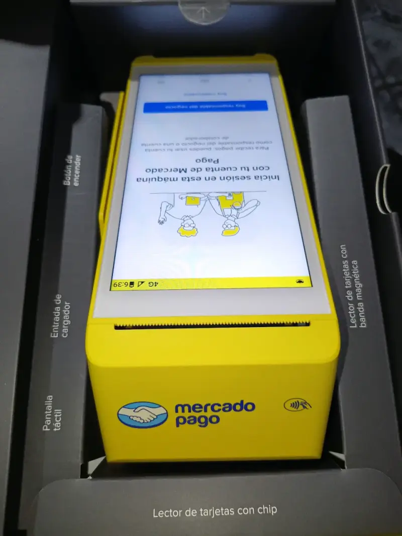 Lector de Tarjetas Mercado Pago con Pantalla Tácti - 1