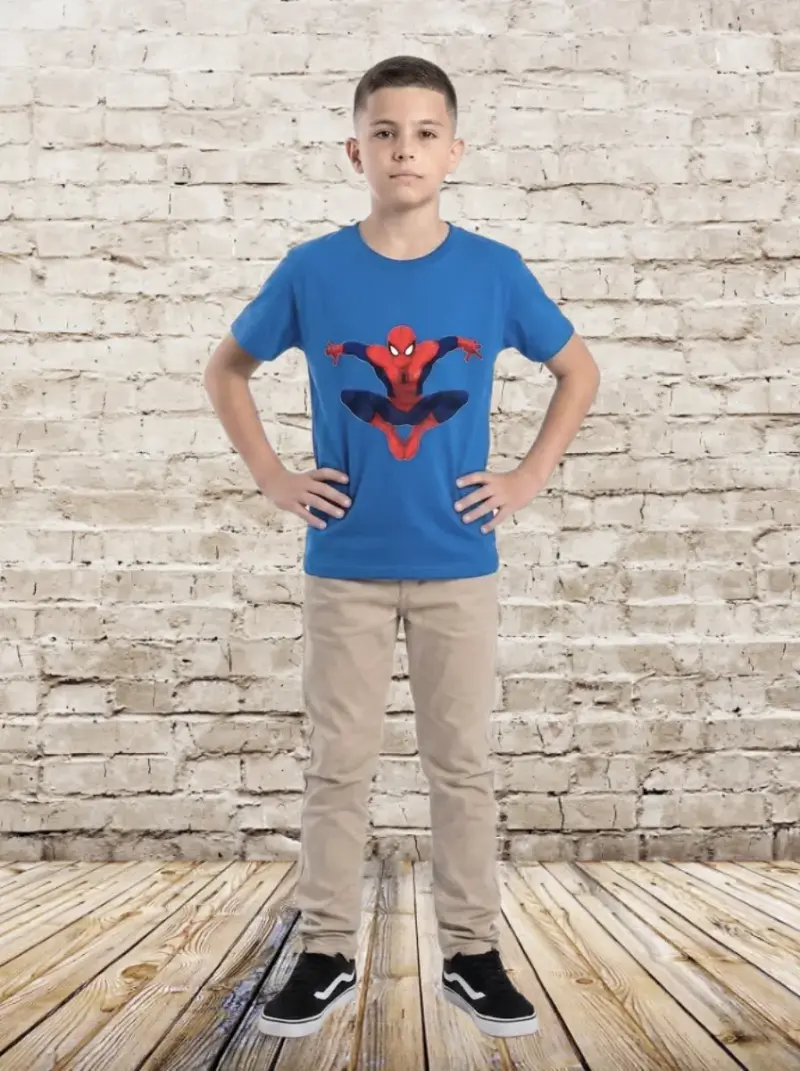 Polera de niño Spiderman diseños talla 10-12 (L) - 1