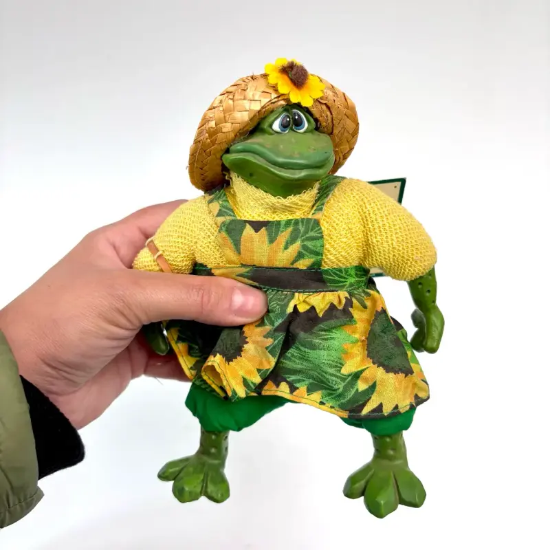Colección de figuras de ranas decorativas vintage - 2