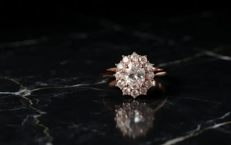 Anillo Corona Imperial de Corte Ovalado - 1