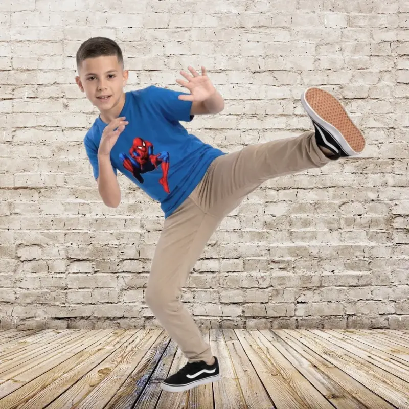 Polera de niño Spiderman diseños talla 10-12 (L) - 1