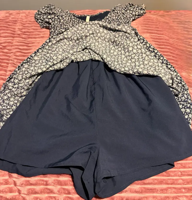 Vestido floreado azul para mujer - 3