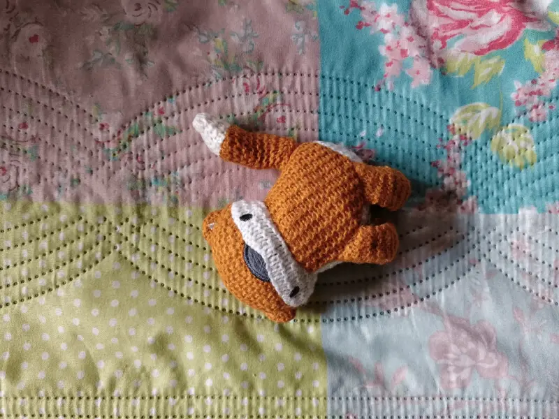 Peluche de zorro tejido mini