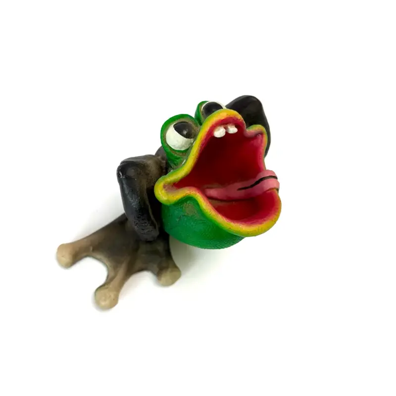 Figura decorativa de rana colorida - 4