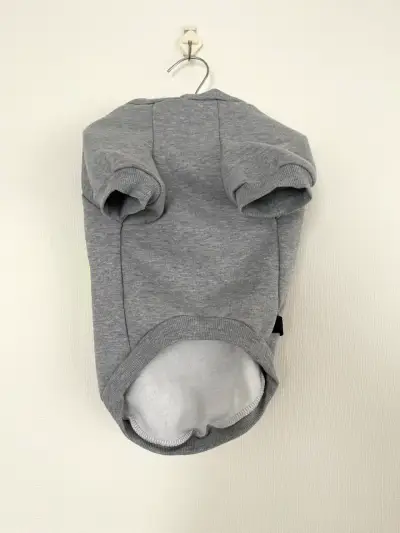 Polerón para perro con bolso reflectante gris - miniatura 3