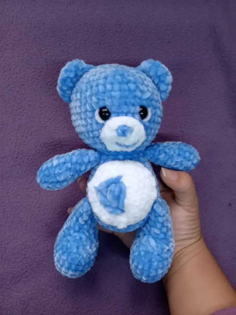 Osito de peluche azul suave para niños - 1