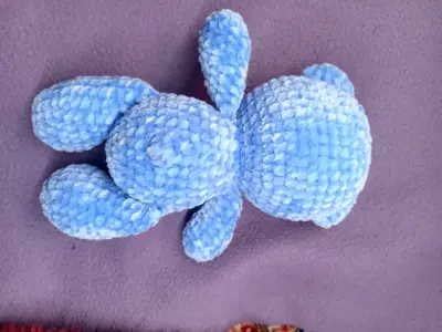 Osito de peluche azul suave para niños - miniatura 3